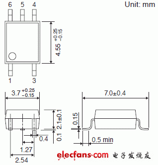 ֤ 110 е 3.3V/5V ߼ IC ˵ͼ: TLP2309.