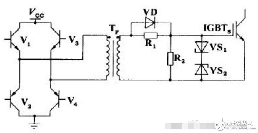 ѹ·ͼʾV1V4ѹһβ·ͨV1V4V2V3ͨѹһβ࣬βͨR1IGBT5դR1R2ֹIGBT5դ·ṩŵ·R1ϲĶΪٶܣIGBT5ĿٶȣѹVS1VS2ƼIGBT5g-e˵ĵѹߵդѹդդѹһ㲻Ӧ20 V