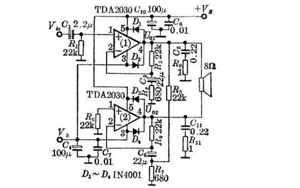 tda2030ϻܣtda2030ͼ_ڲ·Ӧõ·